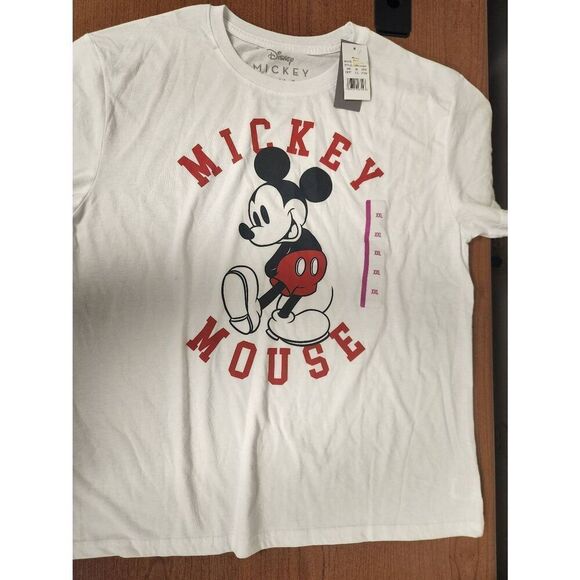 NWT Disney XXL white t shirt with Mickey Mouse on the front - Picture 1 of 4